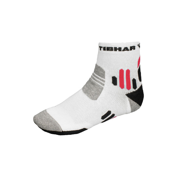 Tibhar Sokken Tech II wit/zwart/rood