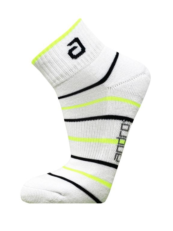 Andro sokken Pace wit/geel/zwart