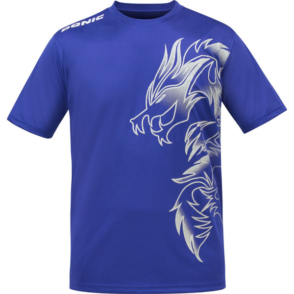 Donic T-Shirt Dragon royalblauw/wit