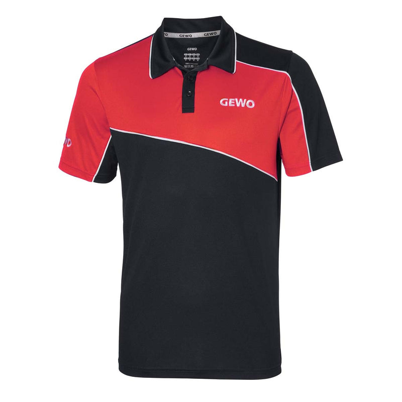 Gewo shirt Pinto black/red