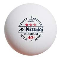 Nittaku Premium 40+ *** wit (120)