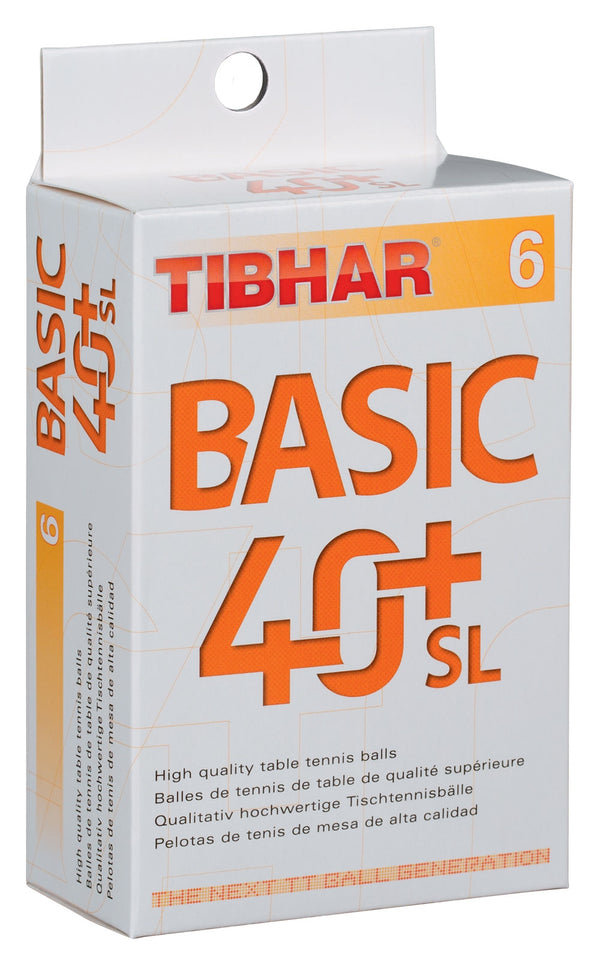 Tibhar Ball Basic 40+ SL white (6)