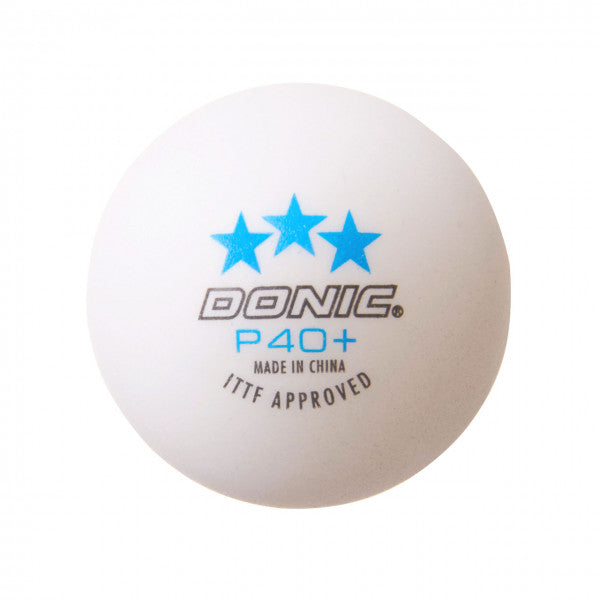 Donic Ball P40+ *** white (3)