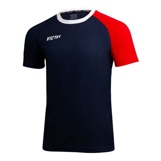 Victas T-Shirt 219 navy/red